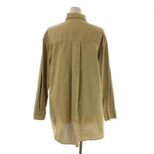 Plage 20AW リアム R'IAM VINTAGEシャツ ブラウス 長袖 オーバーサイズ F カーキ 20050922607040
