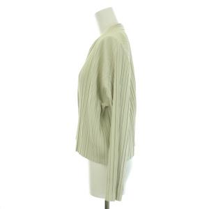 PLEATS PLEASE ISSEY MIYAKE イッセイミヤケ PP73-JD501 プリーツカーディガン 長袖 3 L ベージュ