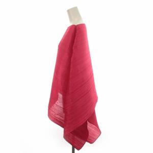 PLEATS PLEASE ISSEY MIYAKE イッセイミヤケ ポンチョ プリーツ ストール ピンク