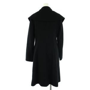 ANAYI ロングコート カシミヤ アウター ミドル丈 38 M 黒 ブラック