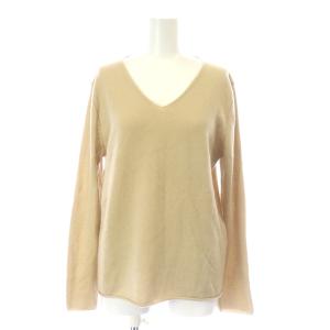 20AW スコットランドカシミヤVネックプルオーバー ニット セーター 長袖 S ベージュ 23-02-05-02409