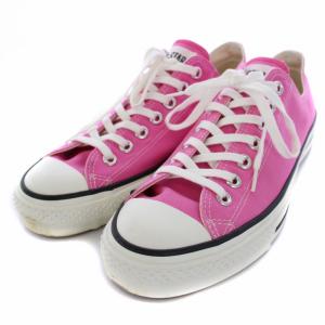 CONVERSE CANVAS ALL STAR J OX スニーカー シューズ ローカット キャンバス US8.5 27cm ピンク