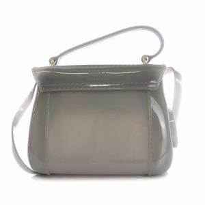 FURLA キャンディ 2WAYバッグ ハンドバッグ ショルダーバッグ ミニ ラバー グレー