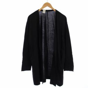 RCH LONG CARDIGAN ニット カーディガン 長袖 薄手 36 S 黒 ブラック