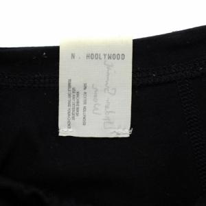 N.HOOLYWOOD RCH LONG CARDIGAN ニット カーディガン 長袖 薄手 36 S 黒 ブラック