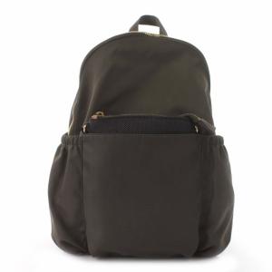 フロントポケットナイロンリュック 2WAY リュックサック デイパック カーキ