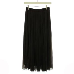 GRACE CONTINENTAL 21AW スカーチョ プリーツパンツ イージーパンツ シアー 36 S 茶 ブラウン