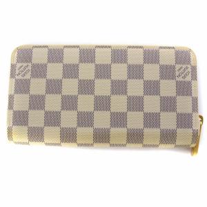 LOUIS VUITTON ダミエアズール ジッピーウォレット 長財布 ラウンドファスナー アイボリー N41660