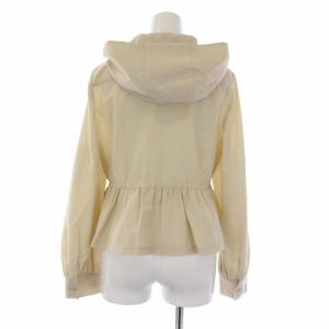 GRACE CONTINENTAL 20SS コットンペプラムジャケット パーカー ショート丈 36 S ベージュ 0120201058