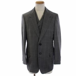 TOMORROWLAND 16SS スーツ 3点セット テーラードジャケット 背抜き シングル 2B ベスト スラックスパンツ