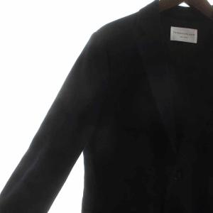 TOMORROWLAND 16AW テーラードジャケット シングル 2B ウール 48 L 黒 ブラック 63-07-64-07108