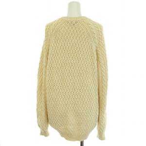 Drawer コットンカシミヤケーブルニットカーディガン 長袖 ローゲージ カシミヤ混 2 M オフホワイト