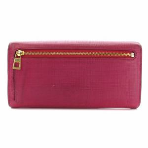 LOEWE アナグラム 長財布 ロングウォレット 二つ折り ロゴ レザー ピンク OH