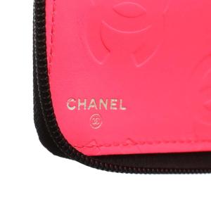 CHANEL カンボンライン ココマーク パスポートカバー ブラック