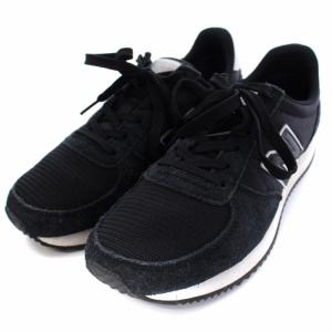 New Balance U220FI スニーカー スエード US6 ブラック