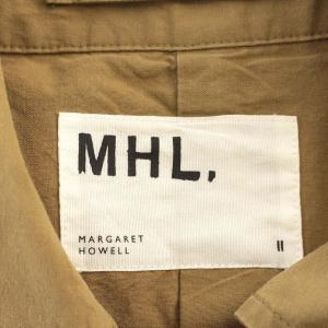 MHL. ステンカラーコート スプリングコート ロング 2 M カーキベージュ