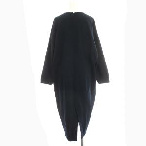 19SS ニット ワンピース ロング 長袖 36 S ネイビー 紺（2023/04/21 