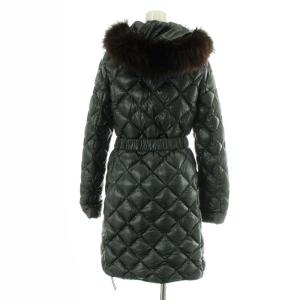 TATRAS ピアネータ PIANETTA ダウンコート ロング丈 ベルト フード ファー 2 M モスグリーン LTA13A4224