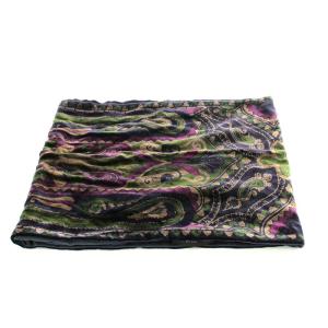 ETRO ストール マフラー ペイズリー柄 シルク 絹 紫 パープル