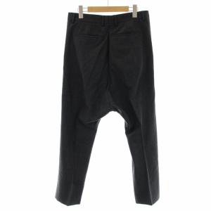 GIVENCHY スラックス テーパードパンツ センタープレス ウール チャコールグレー
