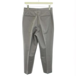 Drawer 20AW ウールモヘヤサテンタックパンツ スラックス ジップフライ ウール モヘヤ混 38 M グレー