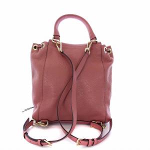 MICHAEL KORS Viv ラージ ハンドバッグ リュックサック デイパック 巾着型 2WAY レザー ピンク