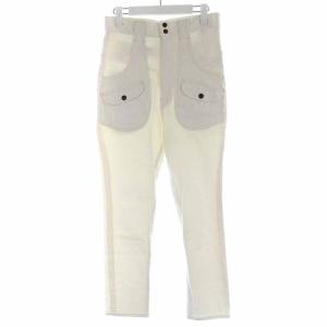 ストレッチデニム ウォルト ブッシュ パンツ ジーンズ ロング 1 S 白 ホワイト K1501LP100