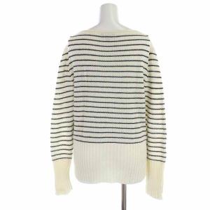 Theory 19SS CASHCOTTON STRIPED BOATNECK ニット セーター ボートネック プルオーバー カシミヤ混