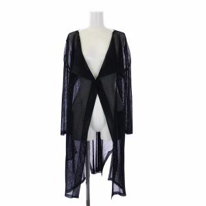 イッセイミヤケ ロングプリーツカーディガン 長袖 黒