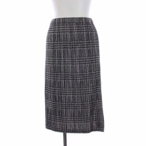 イッセイミヤケ プリーツスカート チェック 3 グリーン