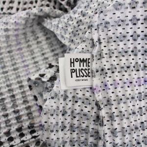 HOMME PLISSE ISSEY MIYAKE メッシュドットプリントプリーツジャケット 1 ホワイト