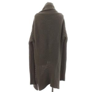 Rick Owens カーディガン ローゲージ ショールカラー 変形 コーディガン F グレージュ