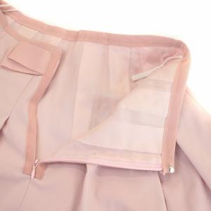 M'S GRACY タックフレアスカート バックリボン ひざ丈 38 M ピンク