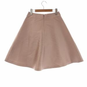 M'S GRACY フレアスカート ひざ丈 絹混 シルク混 38 M くすみピンク