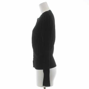 TO BE CHIC カーディガン ニット 長袖 2 M 黒 ブラック