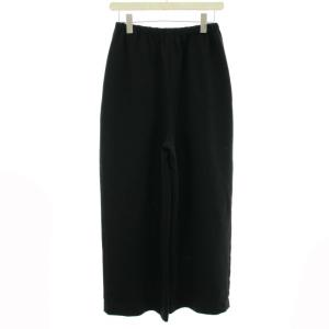 ENFOLD 20AW PEライトクロス ワイドゴムPT スラックス ワイドパンツ イージーパンツ 38 M 黒 ブラック