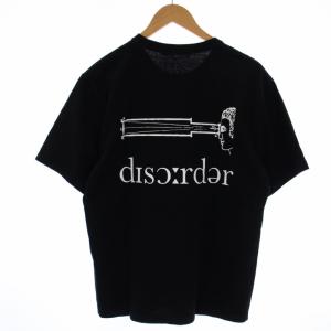 UNDERCOVER ORDER DISORDER TEE Tシャツ カットソー 半袖 クルーネック ロゴ プリント 3 L 黒 ブラック