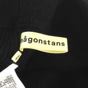 nagonstans 20SS レイヤードスカート ミモレ ロング レギンス付き コットン カシミヤ混 38 M 黒 ブラック 470DS871-7030