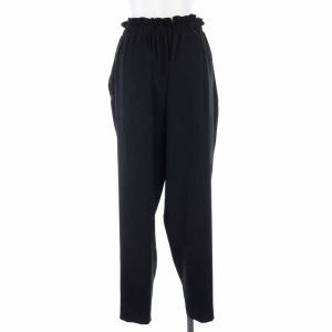 ENFOLD ツイルゴムジョッパーズロングパンツ イージーパンツ テーパードパンツ 38 M 黒 ブラック