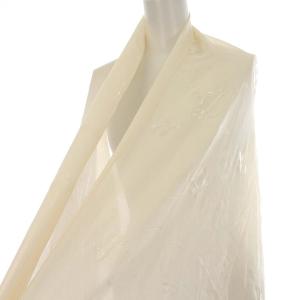 ストール スカーフ モノグラム シアー シルク混 アイボリー