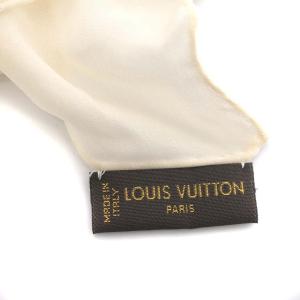 LOUIS VUITTON ストール スカーフ モノグラム シアー シルク混 アイボリー