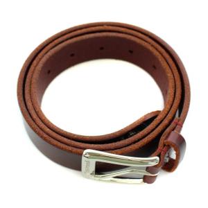 Vivienne Westwood ベルト ハトメ オーブ レザー ボルドー シルバー