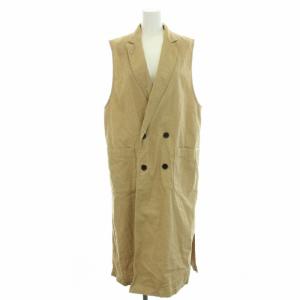 UPCYCLE LINO トレンチベスト リネン F ベージュ