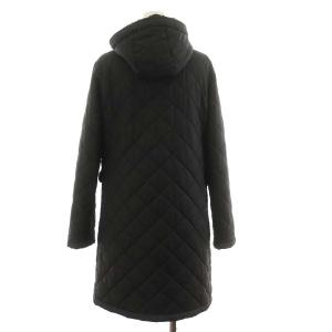 MACKINTOSH キルティングコート ロング丈 中綿 ボア アウター 36 S 黒 ブラック
