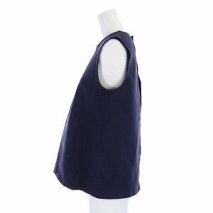 Drawer スリット ノースリーブ D RT1 J CO/NY BACKSLITNS カットソー バックスリット 1 S 紺 ネイビー