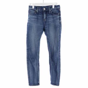 HAUNT デニムパンツ ジーンズ スキニー スリム ロング USED加工 21 XS 青 ブルー 280219L