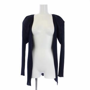 イッセイミヤケ プリーツトッパーカーディガン 3 ネイビー