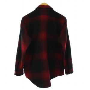 MADISONBLUE 19AW RON HERMAN別注 CHECKED HAMPTON SHIRT ネルシャツ ウール 長袖 1 S 赤 レッド