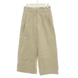 コットンワイドパンツ パンツ ジップアップ ハイウエスト 1 S アイボリー 578-8144001