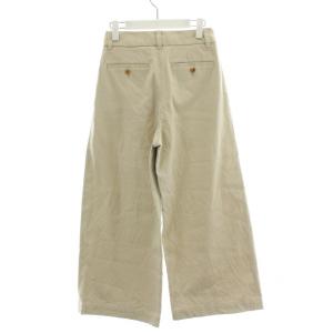 MARGARET HOWELL コットンワイドパンツ パンツ ジップアップ ハイウエスト 1 S アイボリー 578-8144001